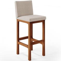 Imagem de Banqueta Alta Para Cozinha Alya L02 Bege