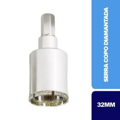 Imagem de Serra Copo Diamantada Cortag Porcelanato 32mm