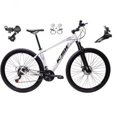 Imagem de Bicicleta Aro 29 Ksw Xlt 24v K7 Câmbios Shimano Freio Hidráulico Garfo Trava - Branco Tam.19