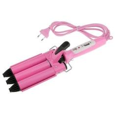Imagem de Chapinha Triondas Rosa Bivolt 25mm Profissional Cabelos de Sereia - HI
