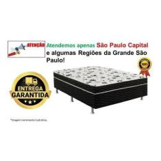 Imagem de Cama Box Conjugada Ortopédica Casal D28 138X188x 52cm Preto - Fábrica