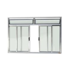 Imagem de Janela Plus 4 Folhas com Bandeira Vidro Liso 100cm x 120cm Brimak Brilhante