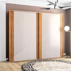 Imagem de Guarda-roupa 2 Portas de Correr Sevilha Freijó/Off White