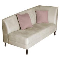 Imagem de Diva Recamier Heitor 160cm Lado Esquerdo Linho Bege - Amarena Móveis