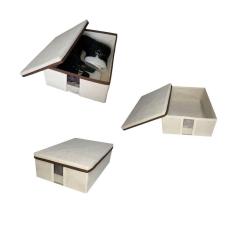 Imagem de Kit 3 Caixa Sapato Com Visor e Tampa Grande Praticidade Armazenamento Tênis Bota Chinelo