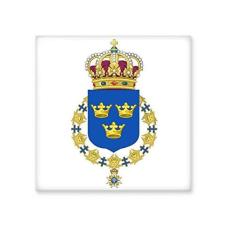 Imagem de Decalque brilhante de ejo de cerâmica com emblema nacional da Europa da Suécia