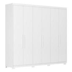 Imagem de Guarda Roupa Casal Venice 62580Pe Branco Brilho Com Pés - Demóbile - D