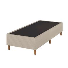 Imagem de Cabeceira Estofada Raissa para Cama Box Casal King Size Suede Marrom 193cm JBF