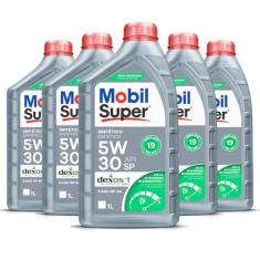 Imagem de Óleo Lubrificante Mobil 5w30 Sintético para Carro Original Kit Revisão e Trocas Original Mobil 5 Litros
