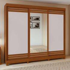 Imagem de Guarda-Roupa Nice Flex 3 Portas de Correr 4 Gavetas com Espelho Lopas