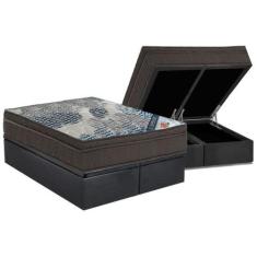 Imagem de Conjunto Box Baú King: Colchão Espuma Ortobom SuperPocket ISO - Base C