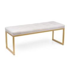 Imagem de Recamier Confort Tam Casal 140 Cm Base Dourada Várias Cores - Datelli