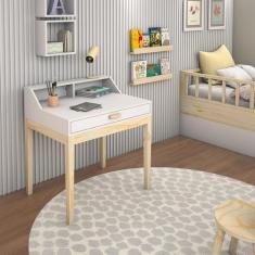 Imagem de Escrivaninha Infantil Teen 80cm Mesa De Estudo Tarefa Escolar Com Gave