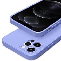 Imagem de Capa de telefone neon de silicone líquido quadrado para iphone 11 14 13 12 pro max xs xr x 7 8 plus capa de proteção de lente completa, roxo, para iphone 11