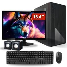 Imagem de Pc Computador Completo Intel Core I3 8gb Ssd 120gb Monitor Led 15  W10