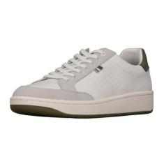 Imagem de Ben Sherman Tênis masculino Martin, Branco/branco sussurro/cinza/militar, 42