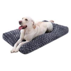 Imagem de Cama de cachorro KSIIA lavável de pelúcia Deluxe para cães grandes de 