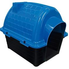 Imagem de Furacão Pet Iglu Casinha de Plástico para Cães, Azul, 4