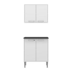 Imagem de Armário de Cozinha e Balcão com 2 Portas Xangai Branco