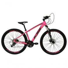 Imagem de Bicicleta Aro 29 Ksw Xlt 27v Câmbios Shimano Altus Freios Hidráulicos Garfo Trava - Rosa Tam.15