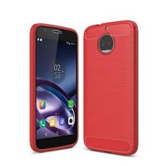 Imagem de Capa Moto G6 Plus, capa de fibra de carbono anti-riscos e resistente impressões digitais totalmente protetora capa de couro Cover Case adequada para o Moto G6 Plus