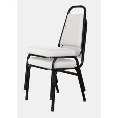 Imagem de 02 Cadeiras Empilhável Para Hotelaria Linha Hotel Jersey Branco