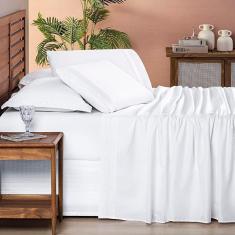 Imagem de Jogo de Cama Allegra Queen 04 Peças - Branco Neve