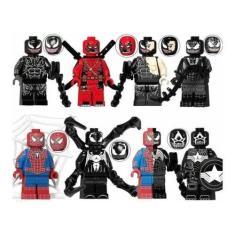 Imagem de Bonecos Blocos Montar Homem Aranha Venom Deadpool Venomverso - Mega Bl