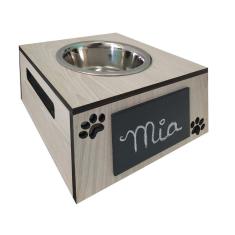 Imagem de Comedouro Hello Pet Lousa Tokai Para Cães E Gatos - Tamanho G