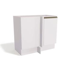 Imagem de Balcão De Cozinha Modulado Maxxi G748 Canto Reto C/ 1 Porta S/ Tampo 98cm Branco - Kappesberg