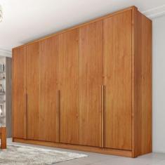 Imagem de Guarda-Roupa Casal Fortuna 6 Portas 6 Gavetas Cinamomo - Tcil Móveis