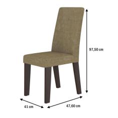 Imagem de Cadeiras Kit 2 Cadeiras Nobre 14105 Ameixa/Neve - Viero Móveis