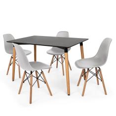 Imagem de Kit Mesa Eiffel 120X80cm  4 Cadeira Charles Eames 