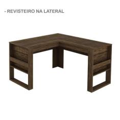 Imagem de Mesa Escritório Angular Me4145 Nogal - Tecnomobili - Tecno Mobile