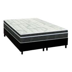 Imagem de Conjunto Box Queen: Colchão Molas Orthoflex Bonnel Venezia + Base CRC Courano Black(158x198)