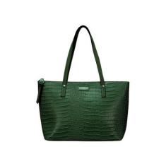 Imagem de Bolsa Feminina Grife Wj Croco Golden 45474 - Wj Acessorios