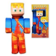 Imagem de Boneco Minecraft Pelúcia Streamer Youtuber Loperz - Cosmo Kids