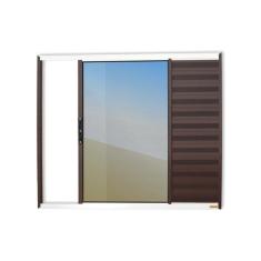 Imagem de Janela Veneziana Confort 3 Folhas Vidro Reflex 100cm X 120cm