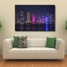 Imagem de Quadro decorativo Paisagem Doha Catar - Tela em Tecido
