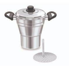 Imagem de Cuscuzeira Alumínio Polido 14