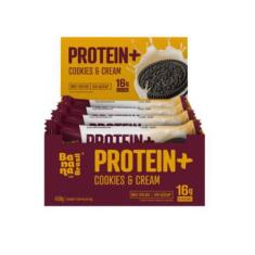 Imagem de Barra 16G Protein+ Zero Açúcar Banana Brasil Cookies'n Cream Contendo