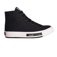 Imagem de Tênis Coca Cola Daytona Hi Feminino Cano Médio Preto