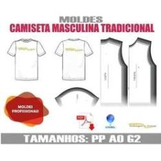 Imagem de Molde Camiseta Tradicional,Modelagem&Diversos, Tamanhos P Ao Xg