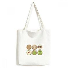 Imagem de Círculo árvore de Natal ilustração verde sacola sacola sacola de compras bolsa casual bolsa de mão