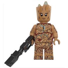 Imagem de Boneco Blocos De Montar Groot Hiper Gun Guardiões Da Galáxia