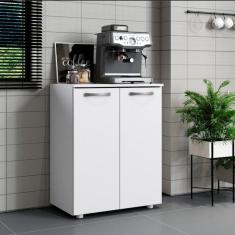 Imagem de Balcão Multiuso 2 Portas Denver Aramoveis Branco