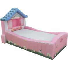 Imagem de Cama Infantil Casinha Totalmente Estofada - Cor Rosa Tamanho:infantil