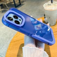 Imagem de Capa de telefone com suporte transparente para iPhone 15 13 12 11 14 Pro Max 13Pro XR XS Max X Capa traseira de proteção para câmera, T4, para iPhone 13Pro