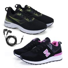 Imagem de Tênis Feminino Esporte Academia + Fone de Ouvido Fio Kit 2-Feminino