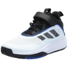 Imagem de adidas Tênis de basquete unissex Child Own The Game 3.0, Branco/Preto/Preto, 1 Little Kid